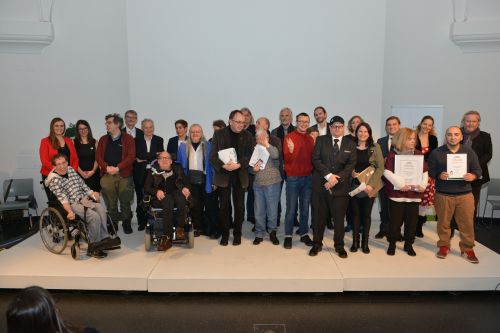 Gruppenbild mit allen Preisträgerinnen und Preisträgern © Georg Scheu, www.fotoscheu.at