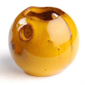 runde gelbe Vase aus Keramik © Jugend am Werk