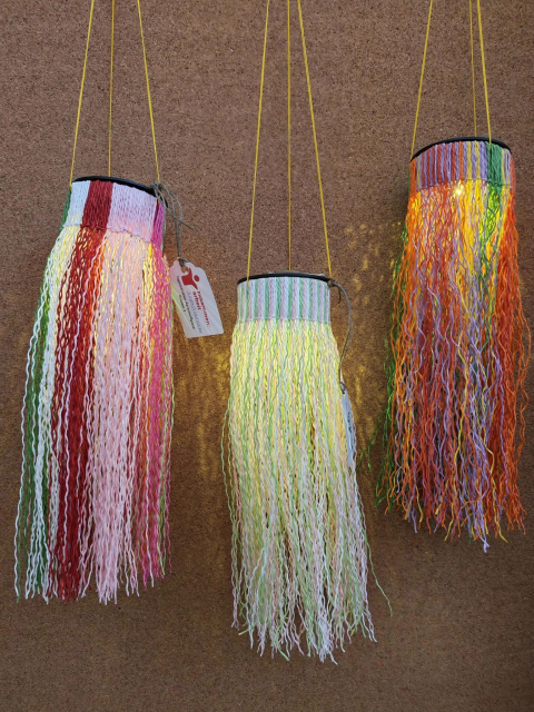 Solarlampen bunt