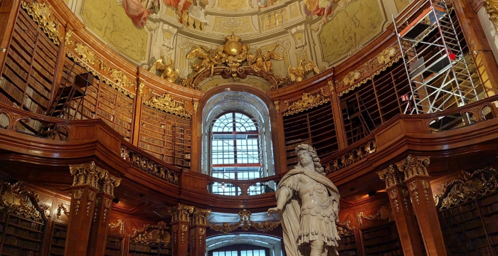 Blick in den Prunksaal Nationalbibliothek © Jugend am Werk