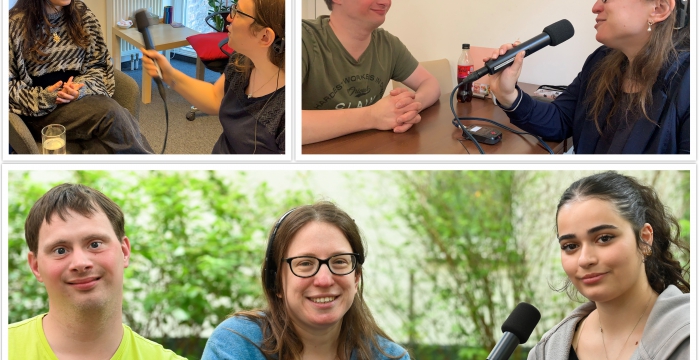 Foto Podcast-Interview mit  Stefan, Sandra, Jasmin © Jugend am Werk