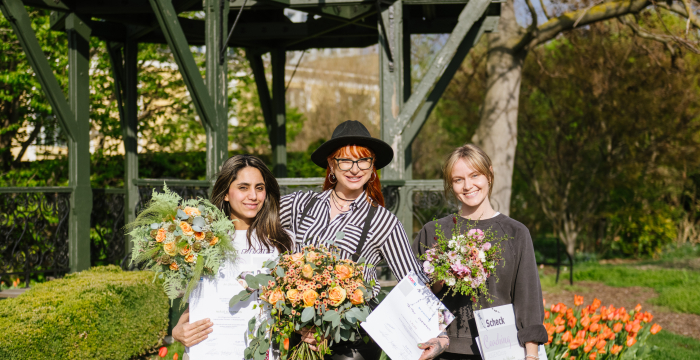 Auszeichnung Floristik, links Frau Alramadan © Nikki Harris WKW