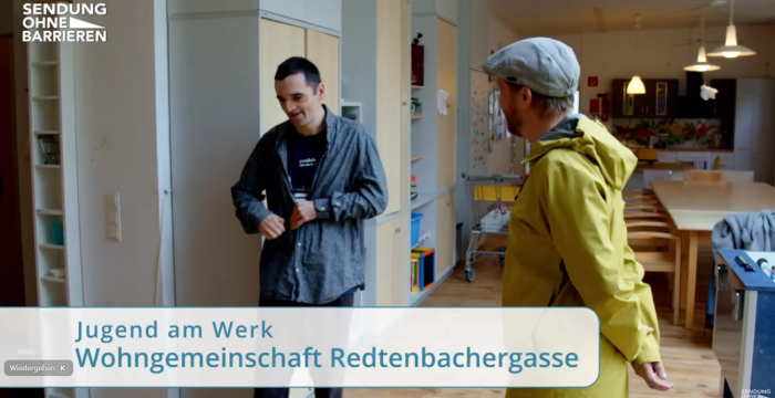 Video Sendung ohne Barrieren Wohngemeinschaft Redtenbachergasse von Jugend am Werk © Sendung ohne Barrieren