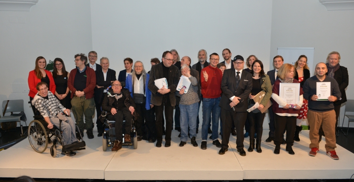 Gruppenbild mit allen Preisträgerinnen und Preisträgern © Georg Scheu, www.fotoscheu.at
