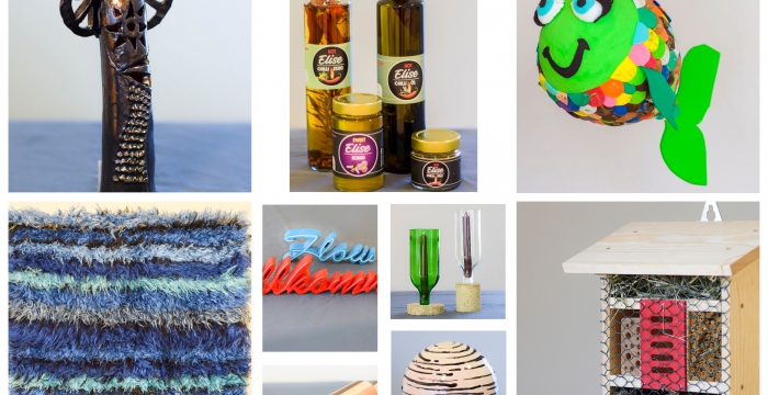 Fotocollage mit Produkten vom Webshop © Jugend am Werk