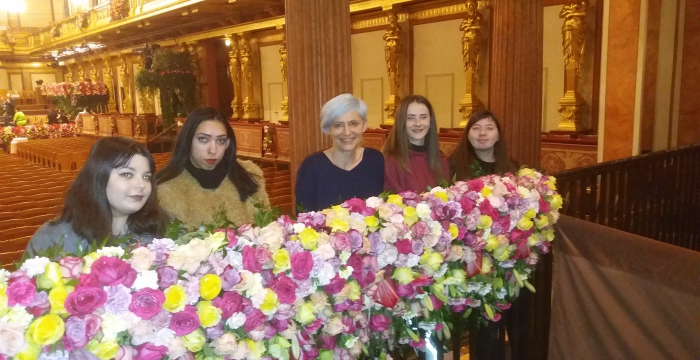 Floristinnen beim Neujahrskonzert 2020 © Jugend am Werk