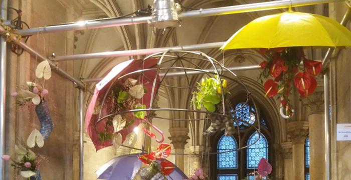 Dekoration der Floristik-Lehrlinge beim Blumenball 2020 © Jugend am Werk