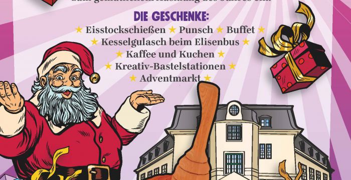 Einladungskarte zum Weihnachtsdorf Elisenstraße 2022 © Jugend am Werk