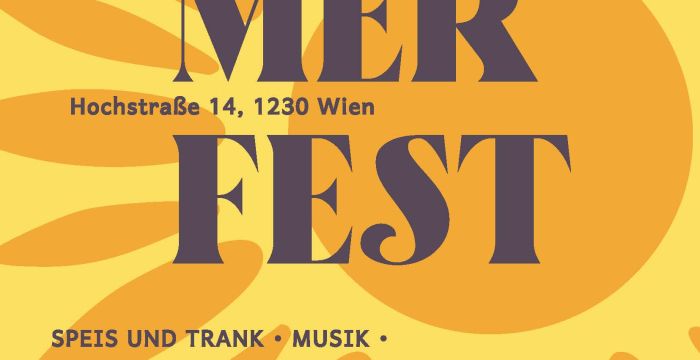 Einladungsplakat Sommerfest Rodaun 2025 © Jugend am Werk