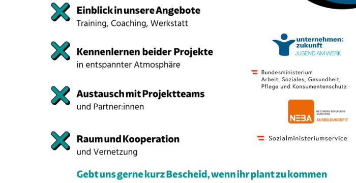 Tag der offenen Tür AusbildungsFit Clearup & #futureimpactory © Jugend am Werk