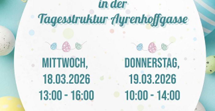 Ostermarkt Ayrenhoffgasse © Jugend am Werk