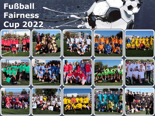 Fußball Fairness Cup 2022 Collage mit allen Mannschaften © Attila Izmir
