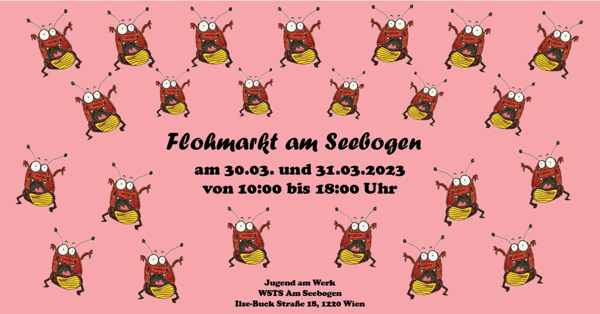 Einladung Flohmarkt Cafe Am Seebogen © Jugend am Werk