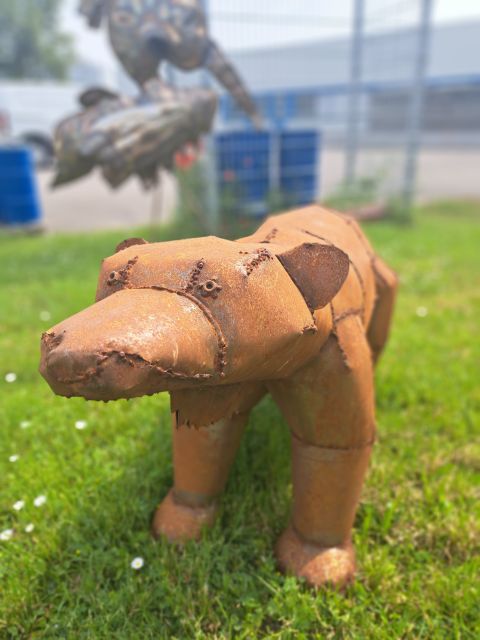 Eisbär-Rostskulptur © Jugend am Werk