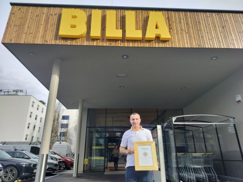 Übergabe Partnerurkunde Billa, Filiale Franzosengraben © Jugend am Werk