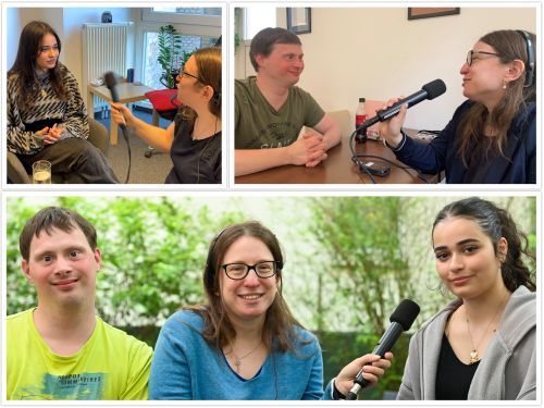 Foto Podcast-Interview mit  Stefan, Sandra, Jasmin © Jugend am Werk