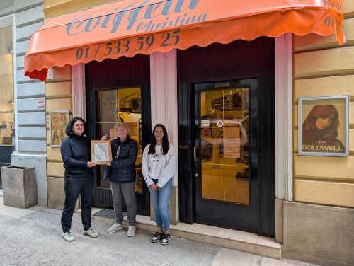 Auszeichnung Partnerbetrieb 2025, Friseur Christina © Jugend am Werk