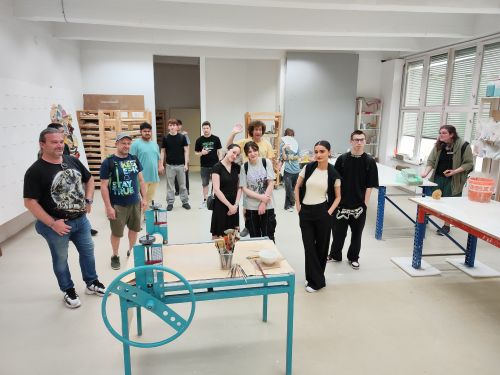 Gruppenbild mit den Lehrlingen im Dom Museum © Dom Museum Wien