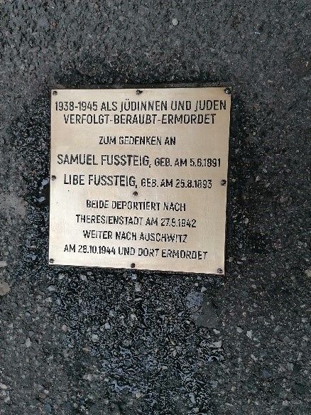 Stein der Erinnerung der Familie Fussteig © Jugend am Werk