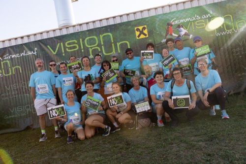 Gruppenfoto vom Vision Run St. Pölten 2025 © Jugend am Werk