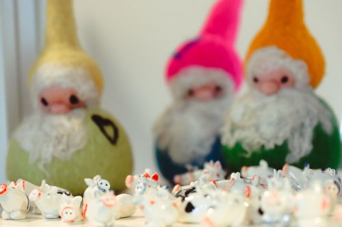 Foto von Neujahrs-Glücksschweinen © Jugend am Werk