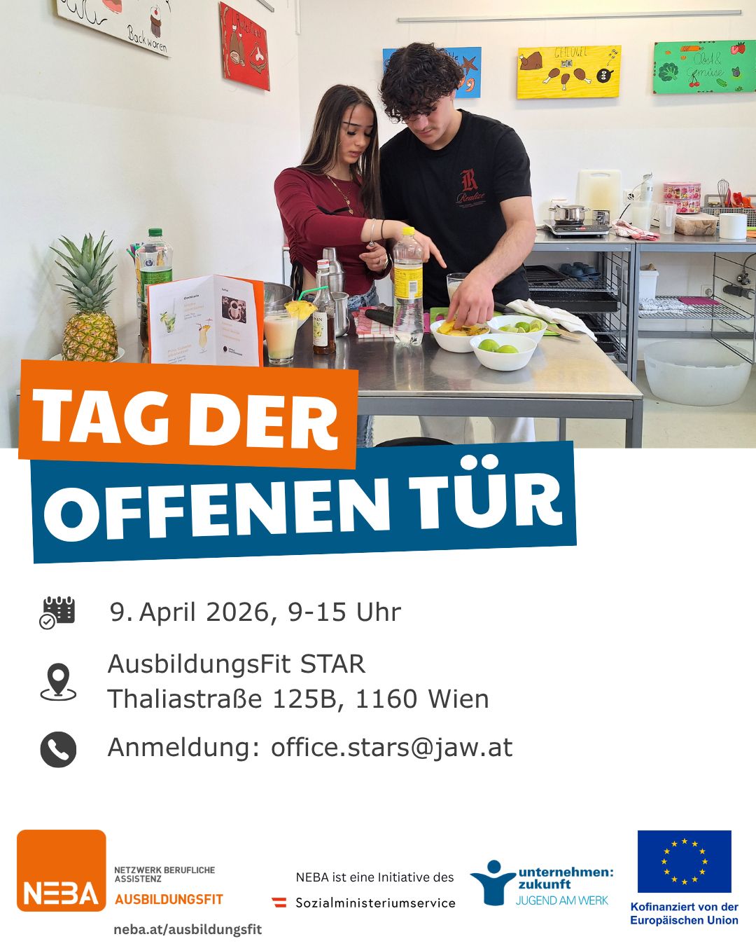 Tag der offenen Tür AusbildungsFit STAR © Jugend am Werk Tag der offenen Tür AusbildungsFit STAR © Jugend am Werk