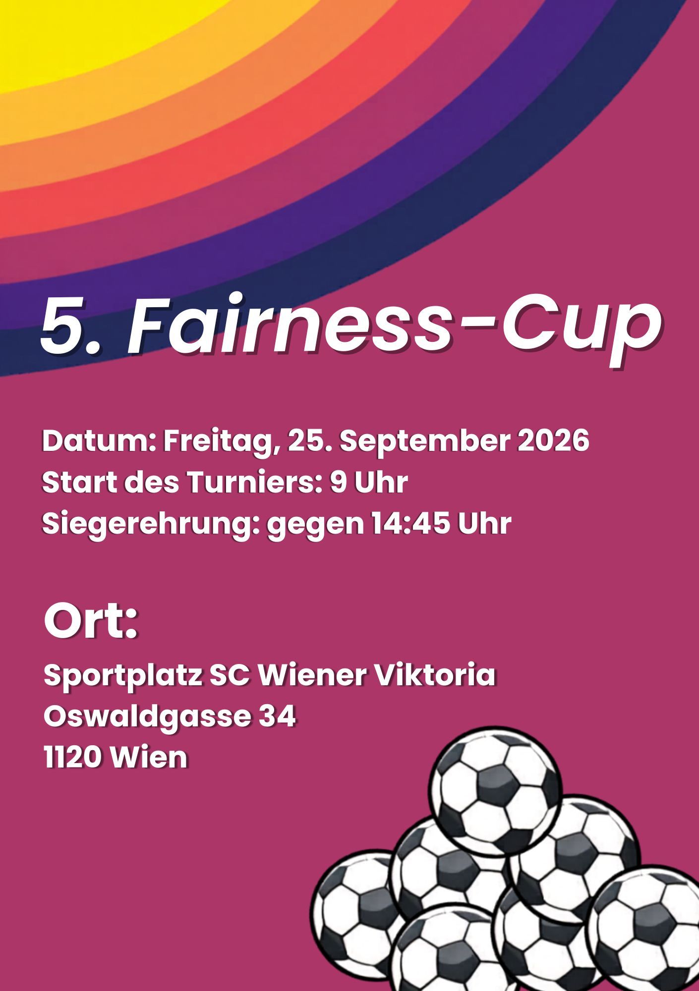 Plakat Einladung Fairness Cup 2026 © Christoph Höbart Plakat Einladung Fairness Cup 2026 © Christoph Höbart