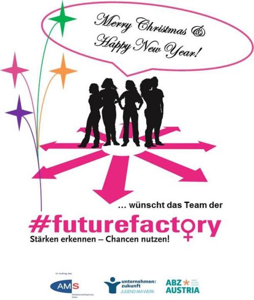 Weihnachtskarte futurefactory © Jugend am Werk
