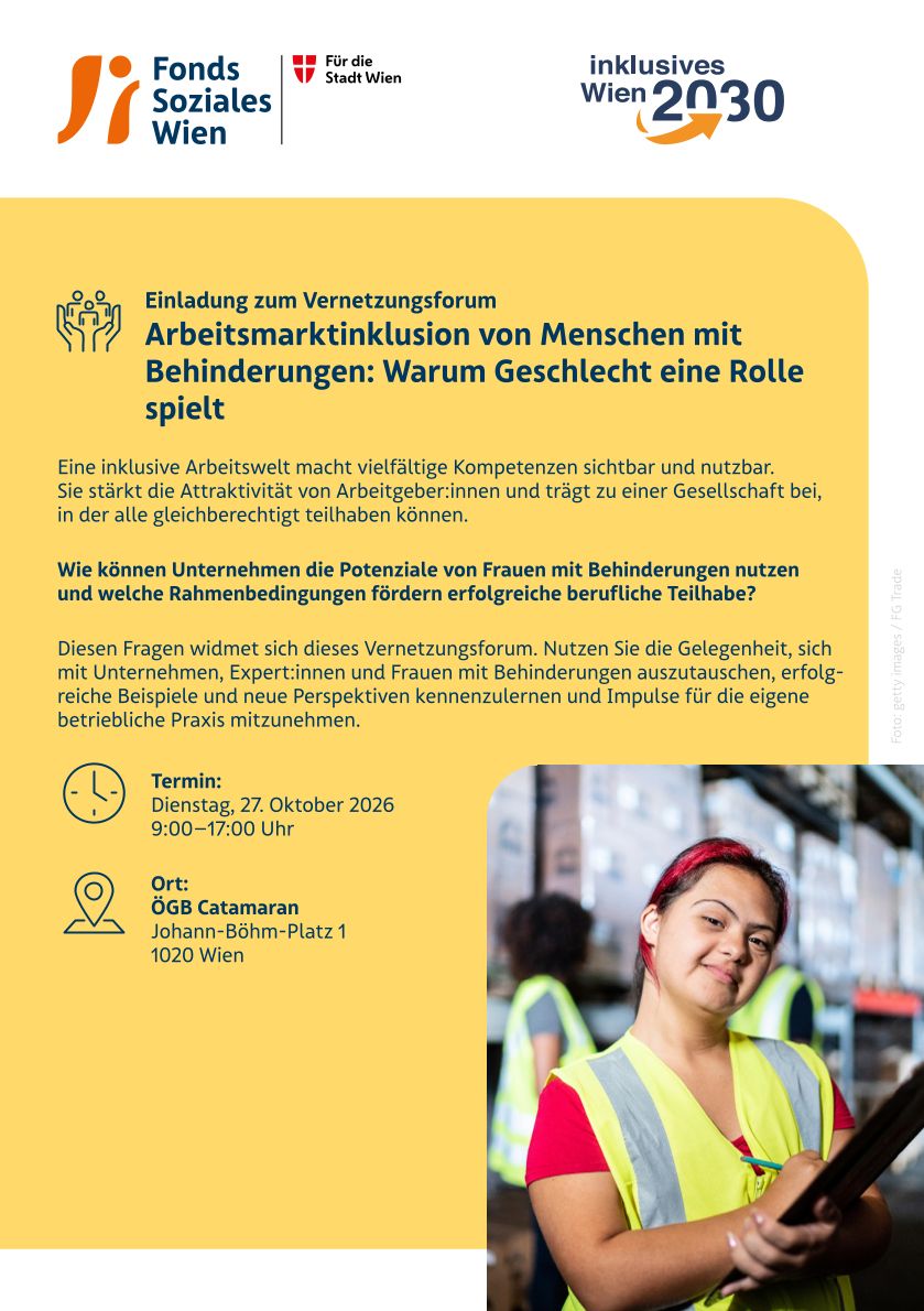Einladung zum Vernetzungsforum © Fonds Soziales Wien Einladung zum Vernetzungsforum © Fonds Soziales Wien