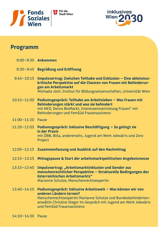 Einladung zum Vernetzungsforum © Fonds Soziales Wien Einladung zum Vernetzungsforum © Fonds Soziales Wien