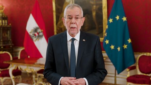 Bildausschnitt von der Videobotschaft von Bundespräsident Van der Bellen © Bundespräsidentschaftskanzlei