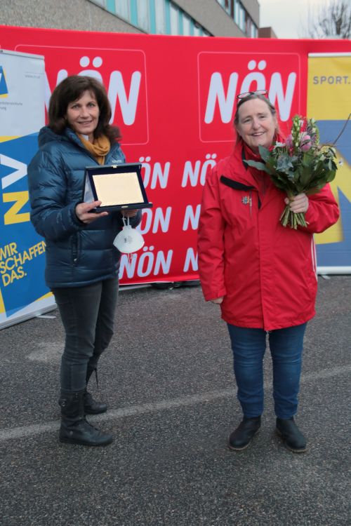 Trainerin Elisabeth Frühauf und Sportlerin Gabriele Seitz © Jugend am Werk